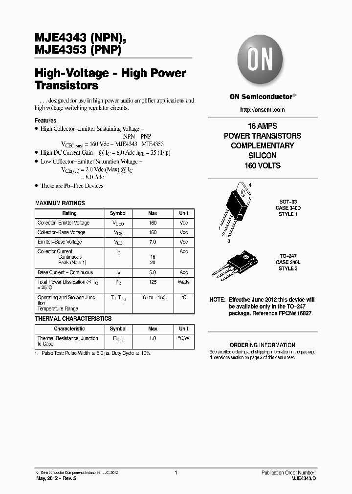 MJE4343_7554619.PDF Datasheet