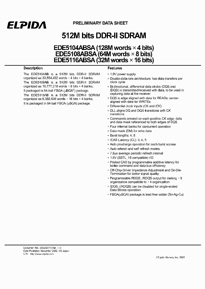 E5116ABSA-5A-E_7569164.PDF Datasheet