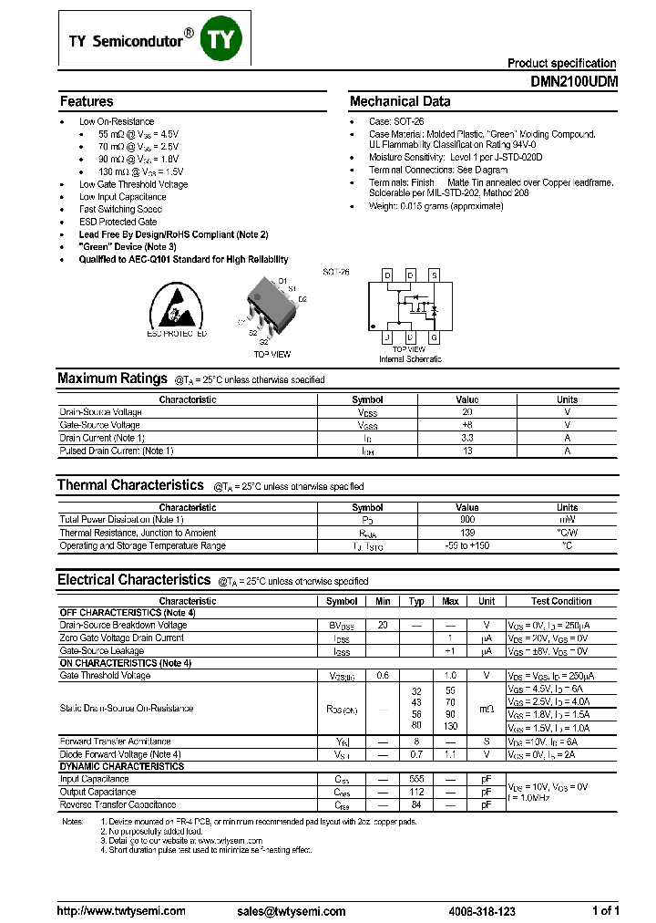 DMN2100UDM_7577321.PDF Datasheet