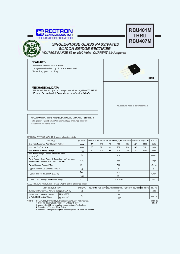 RBU401M10_7583314.PDF Datasheet