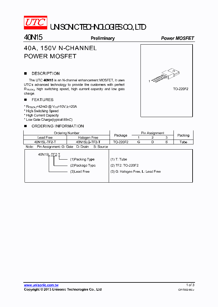 40N15_7587373.PDF Datasheet