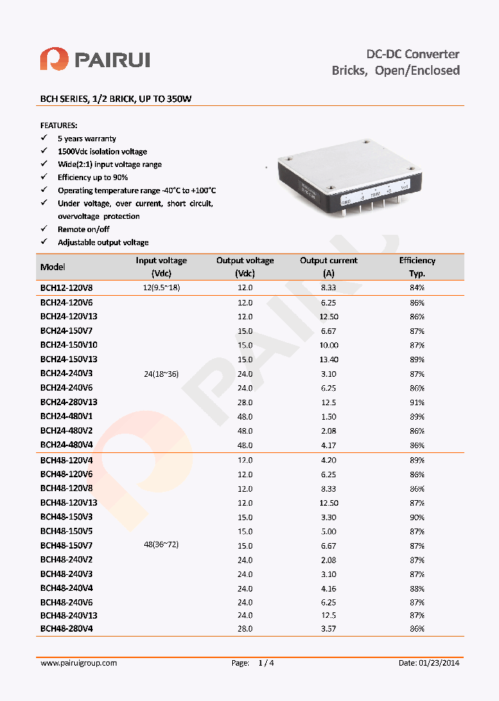 BCH110-240V5_7596415.PDF Datasheet