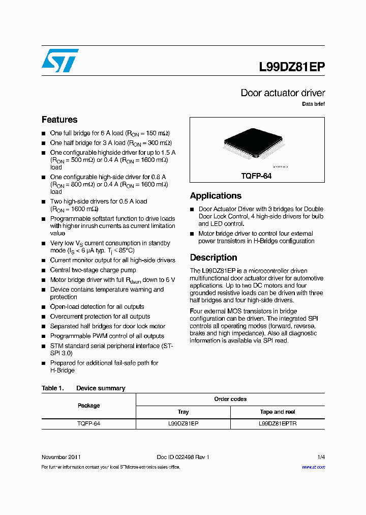 L99DZ81EP_7596966.PDF Datasheet