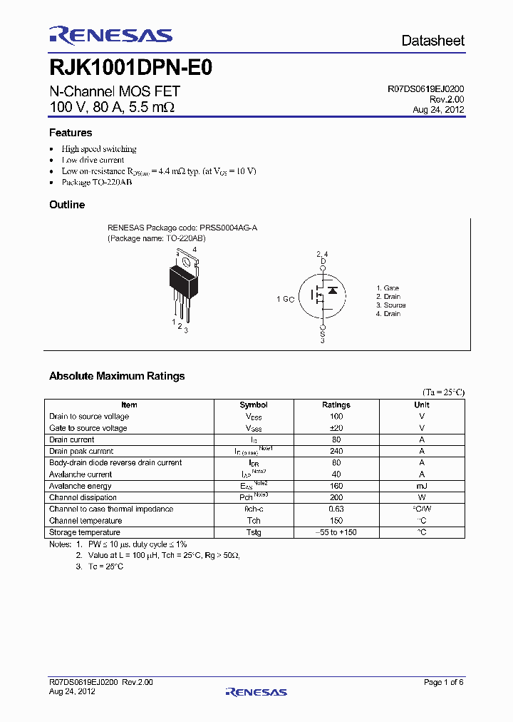 RJK1001DPN-E0_7606500.PDF Datasheet