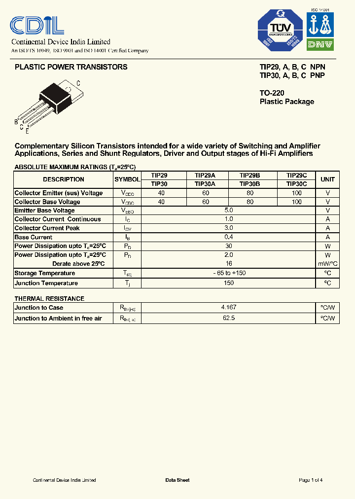 TIP29_7608334.PDF Datasheet