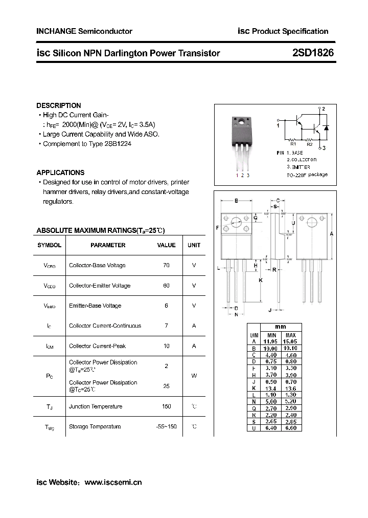 2SD1826_7616094.PDF Datasheet