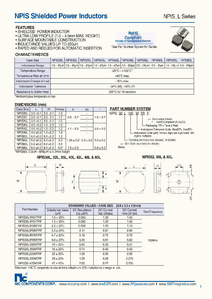 NPIS30L150MTRF_7628794.PDF Datasheet