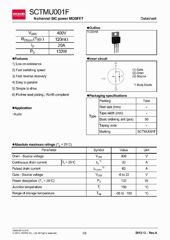 SCTMU001F_7629895.PDF Datasheet