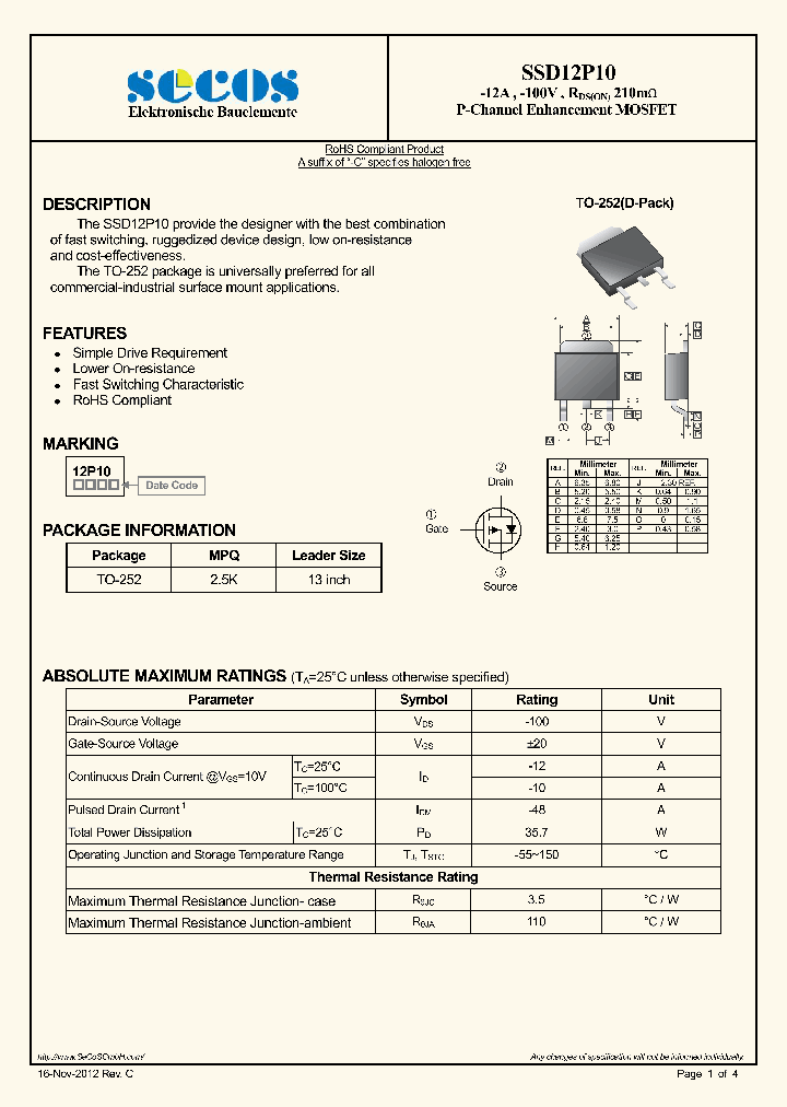 SSD12P10_7631278.PDF Datasheet