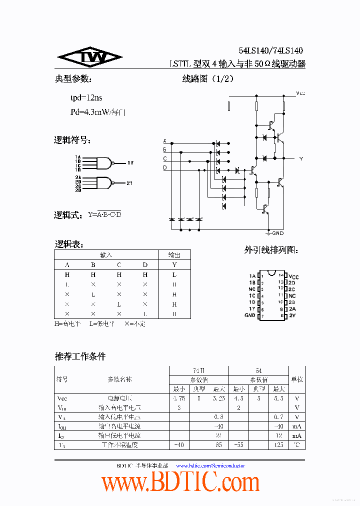 54LS140_7669045.PDF Datasheet