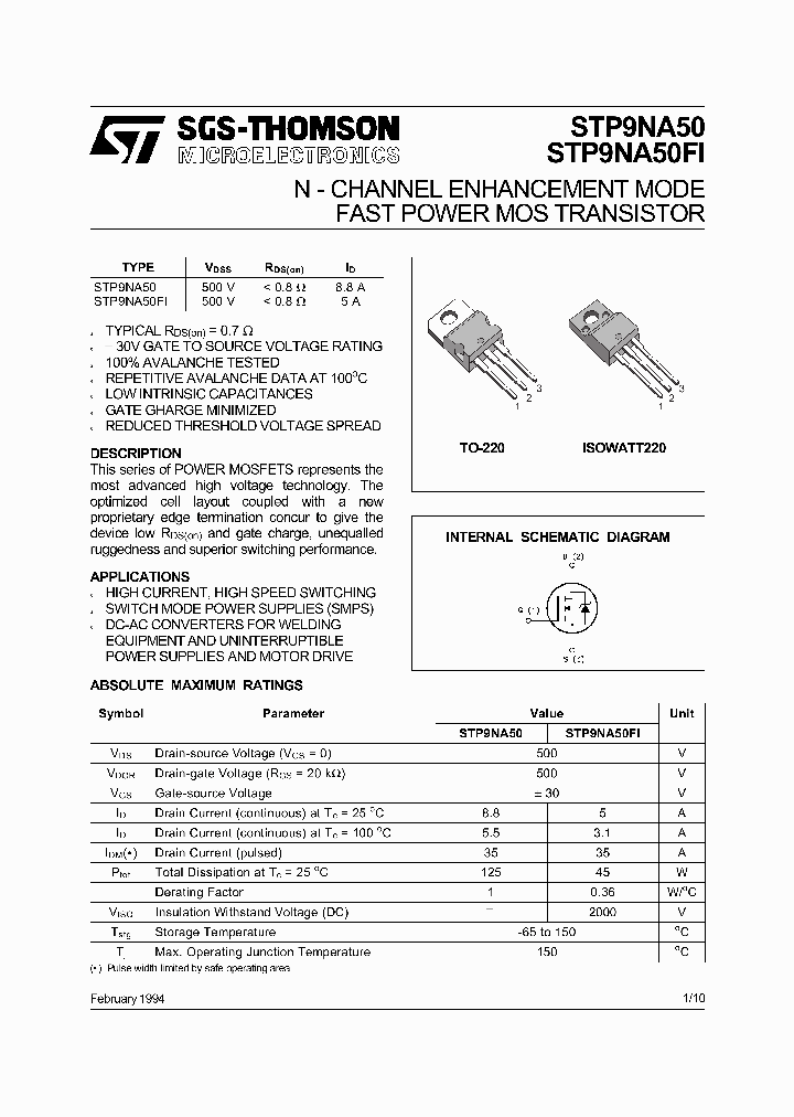 STP9NA50_7670318.PDF Datasheet