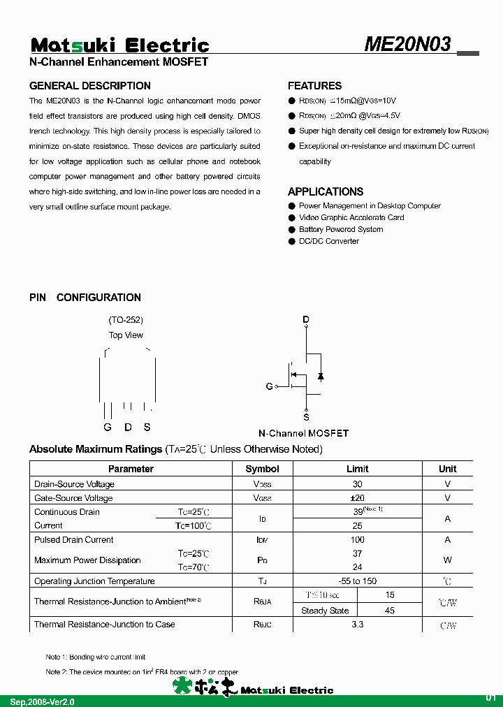 ME20N03_7676005.PDF Datasheet