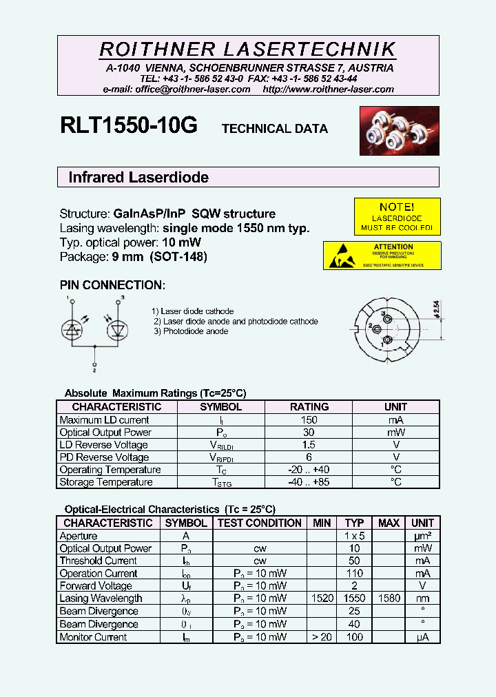 RLT1550-10G_7677846.PDF Datasheet