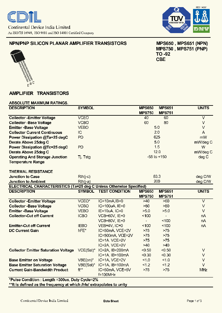 MPS650_7679030.PDF Datasheet