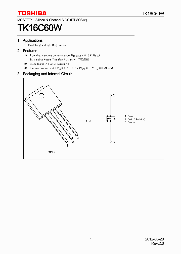 TK16C60W_7681818.PDF Datasheet