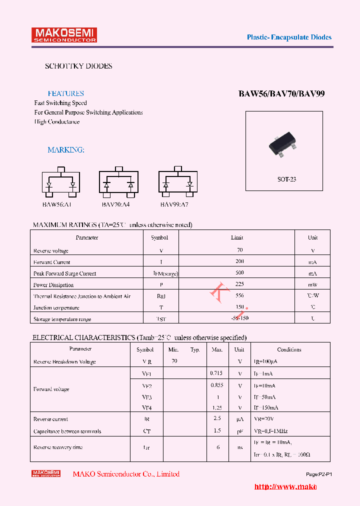 BAV70-A4_7683705.PDF Datasheet