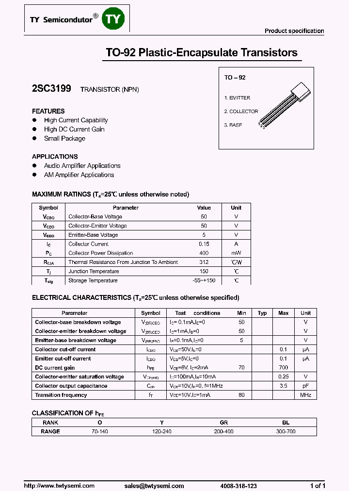 2SC3199_7687791.PDF Datasheet