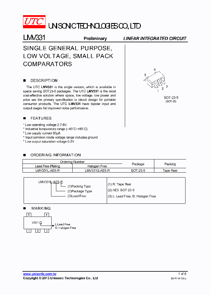 LMV331_7688986.PDF Datasheet