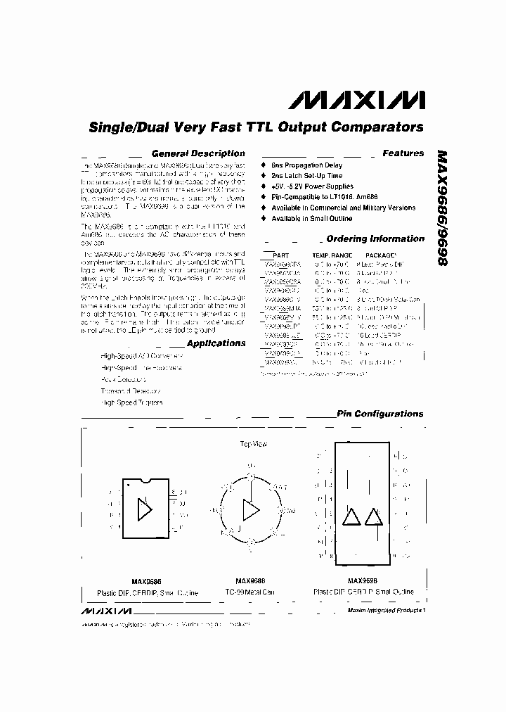 MAX9698_7688794.PDF Datasheet