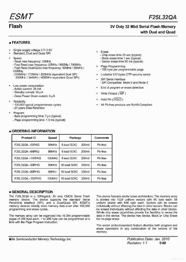 F25L32QA-100PAG_7690300.PDF Datasheet