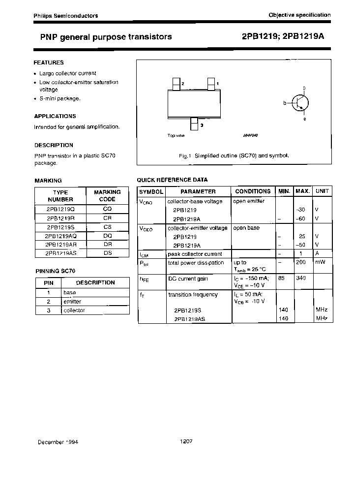 2PB1219S-TAPE-13_7696778.PDF Datasheet