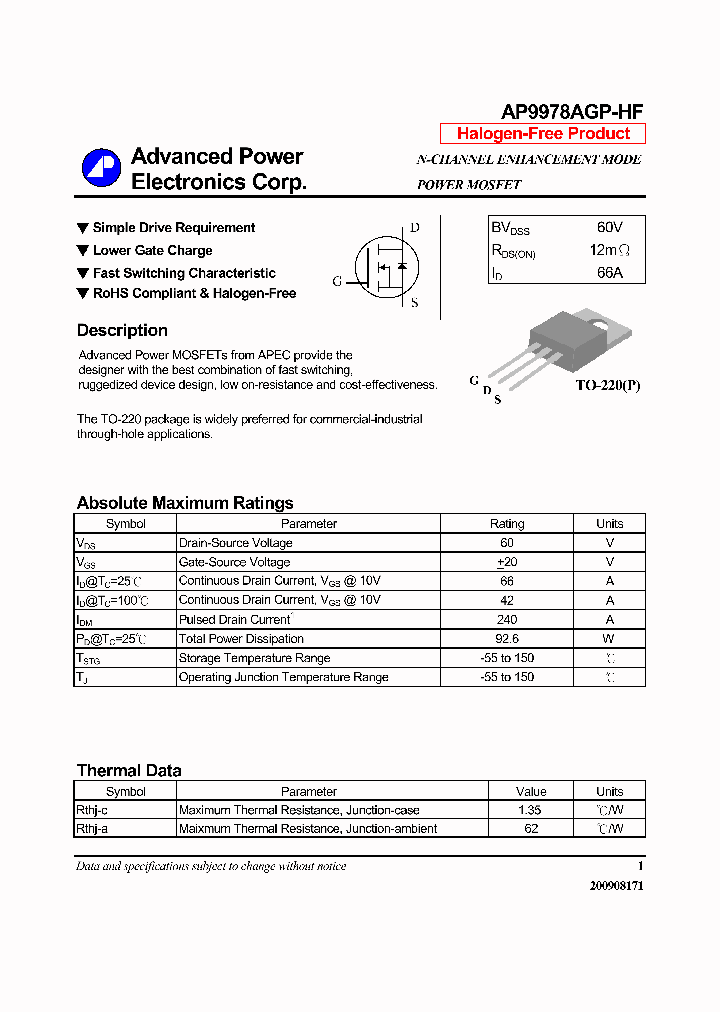 AP9978AGP-HF_7707742.PDF Datasheet