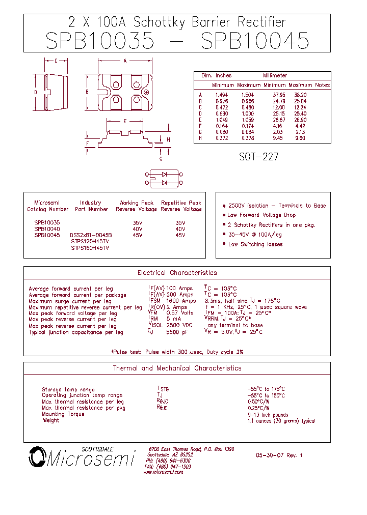 STPS160H45TV_7717457.PDF Datasheet