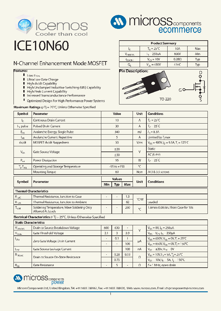 ICE10N60_7718701.PDF Datasheet