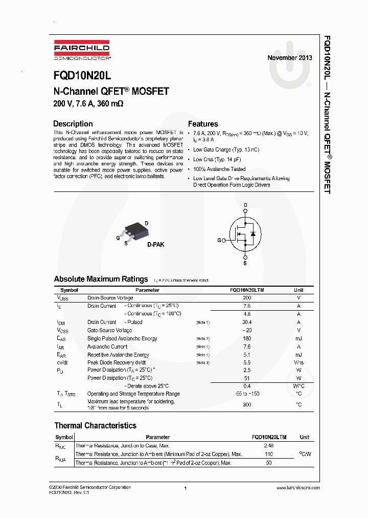 FQD10N20L_7725092.PDF Datasheet