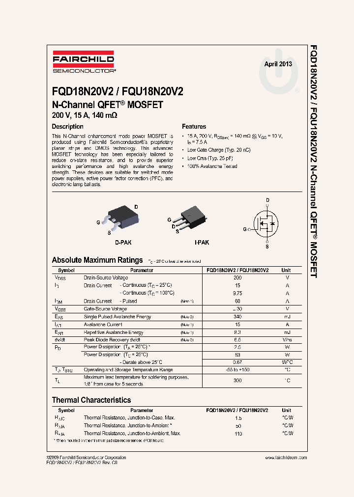 FQD18N20V2_7725105.PDF Datasheet