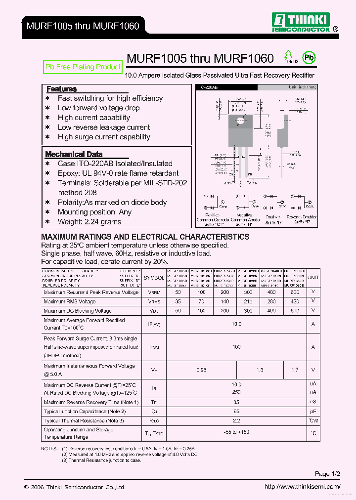 MURF1030CT_7741307.PDF Datasheet