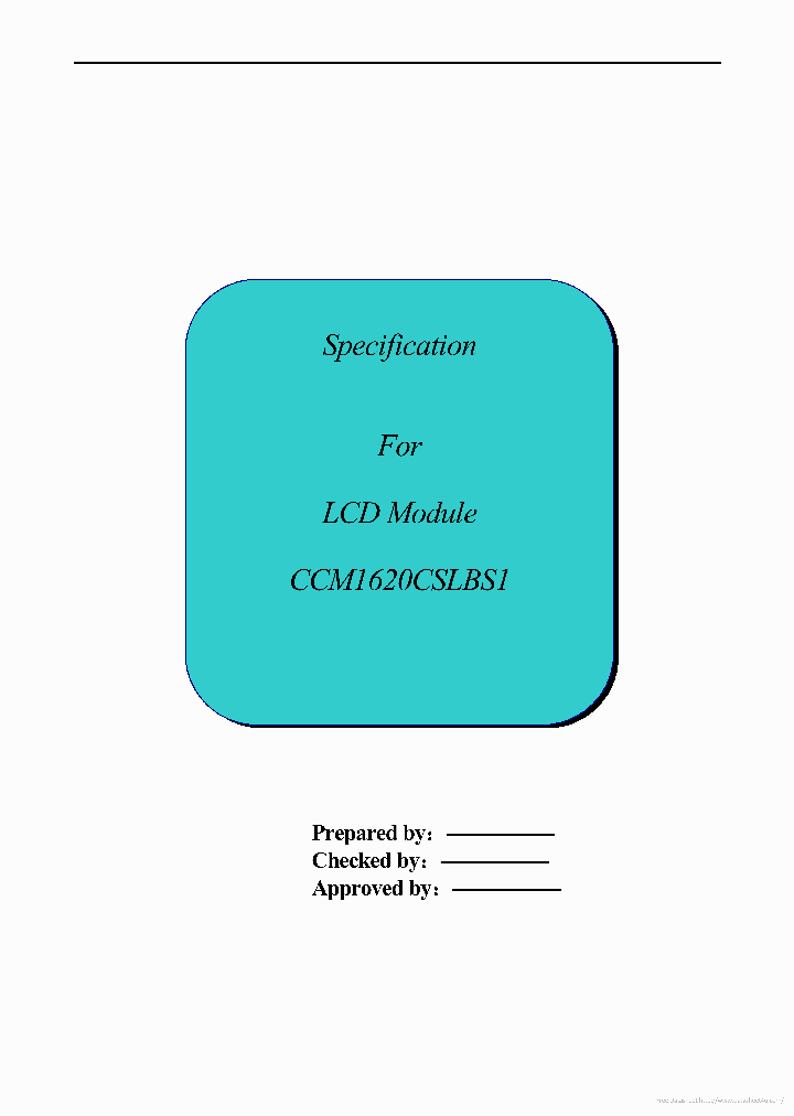 CCM1620CSLBS1_7738462.PDF Datasheet