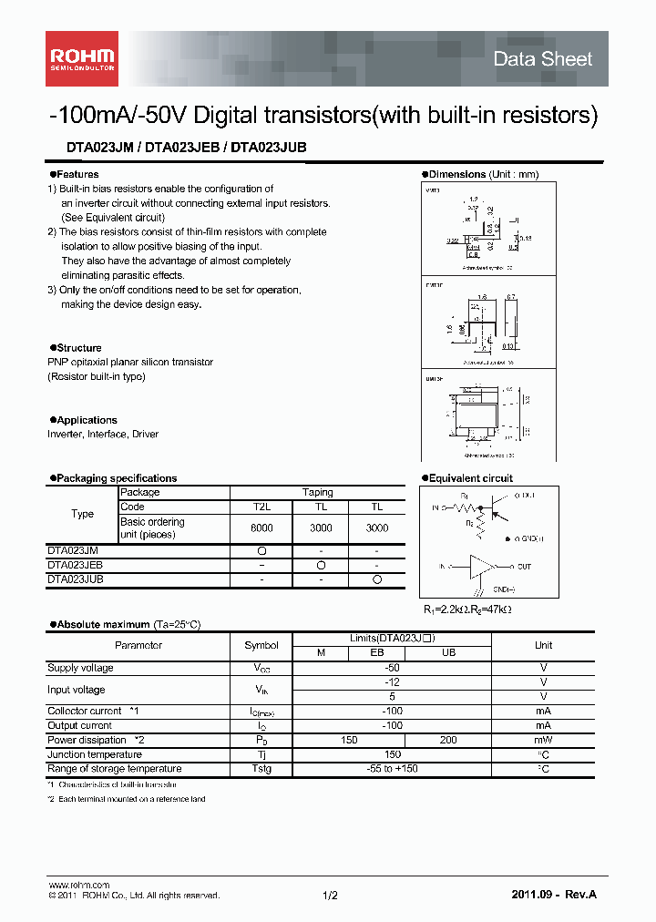 DTA023JUB_7810053.PDF Datasheet