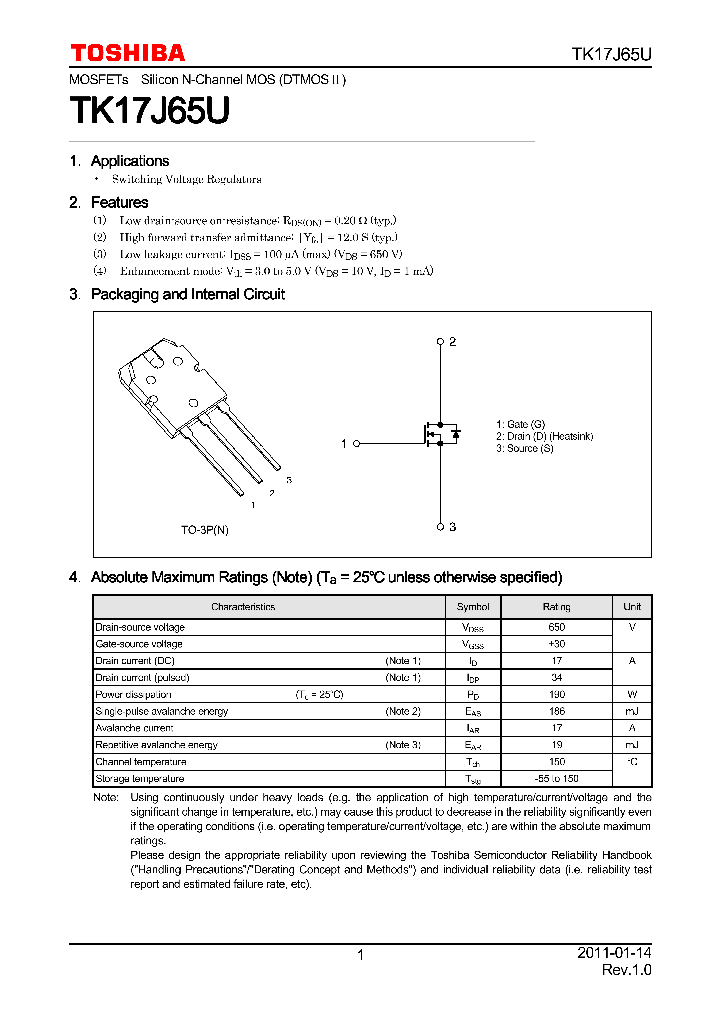 TK17J65U_7811661.PDF Datasheet