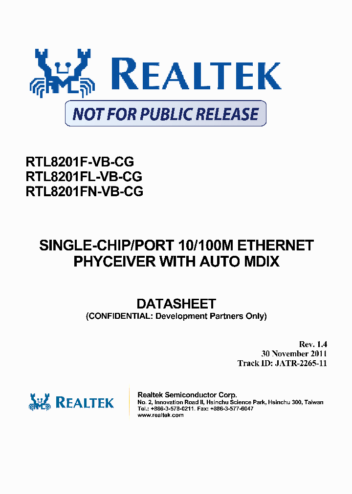 RTL8201FN-VB-CG_7751409.PDF Datasheet