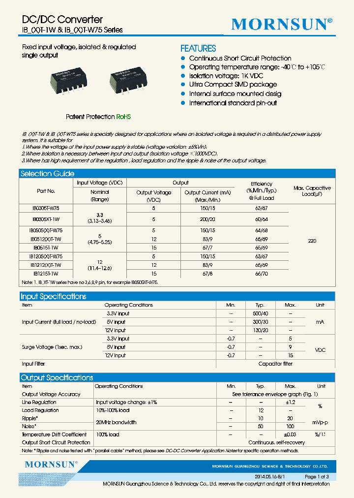 IB0305XT-1W_7788883.PDF Datasheet