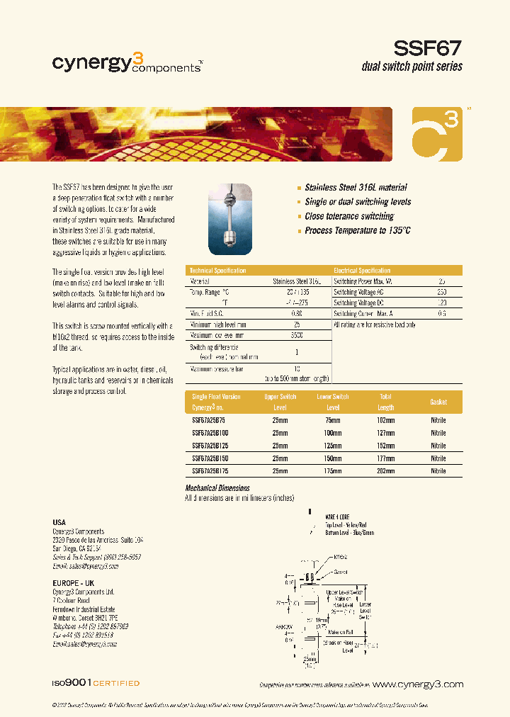 SSF67A25B100_7770321.PDF Datasheet