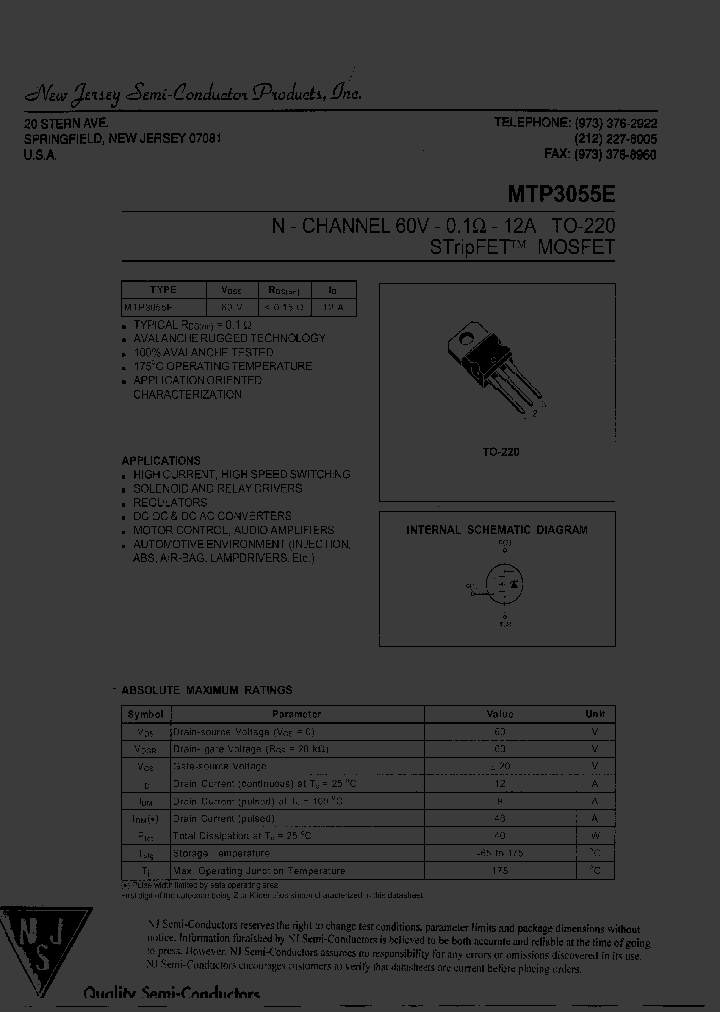 MTP3055E_7779284.PDF Datasheet