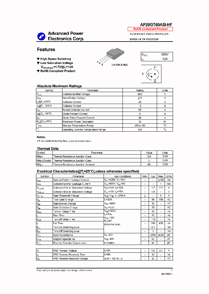 AP20GT60ASI-HF_7828881.PDF Datasheet