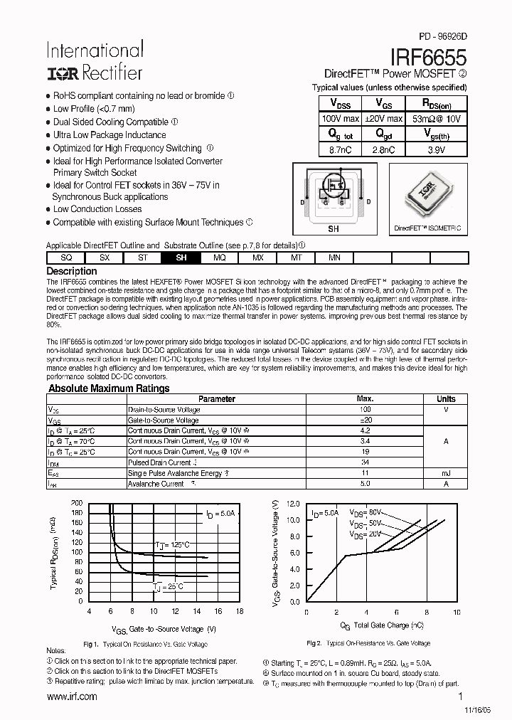 IRF6655TR1_7838568.PDF Datasheet