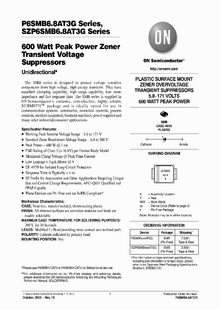 SZP6SMB16AT3G_7843888.PDF Datasheet