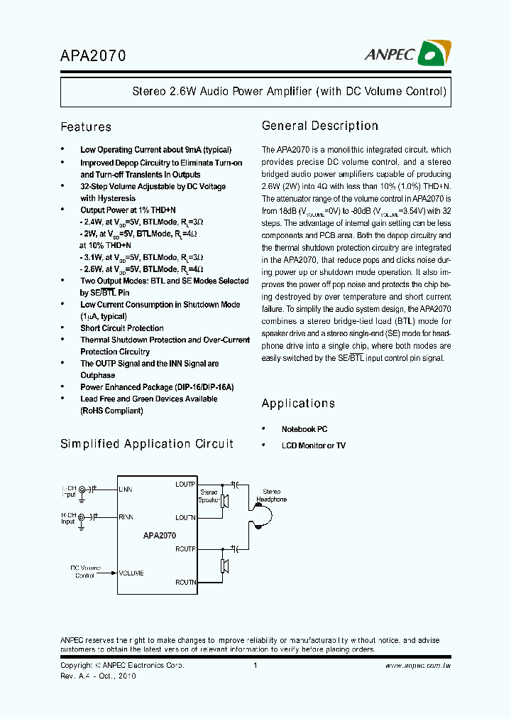 APA2070_7853335.PDF Datasheet