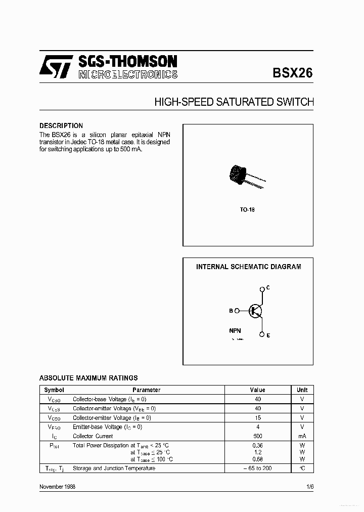 BSX26_7767085.PDF Datasheet