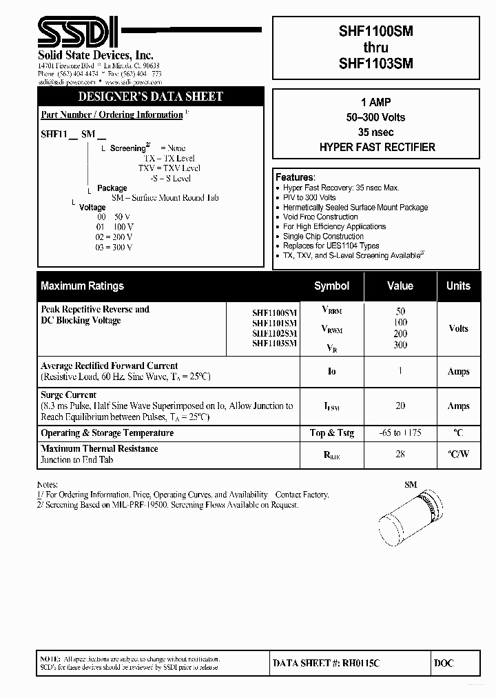 SHF1103SM_7769282.PDF Datasheet