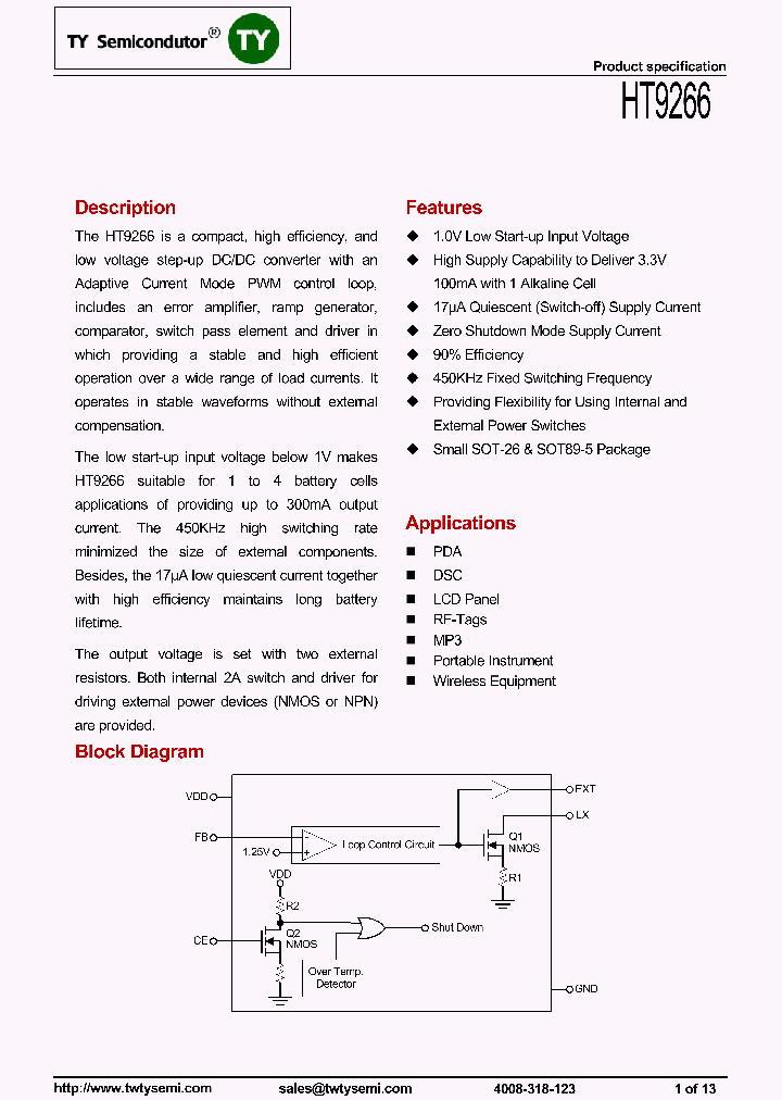 HT9266_7831747.PDF Datasheet