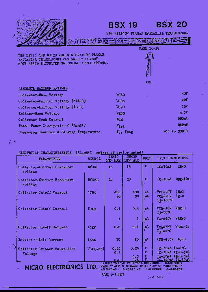 BSX19_7870775.PDF Datasheet