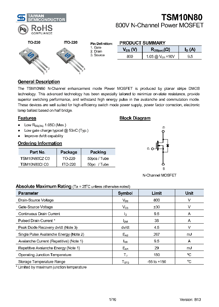 TSM10N80CZC0_7879110.PDF Datasheet