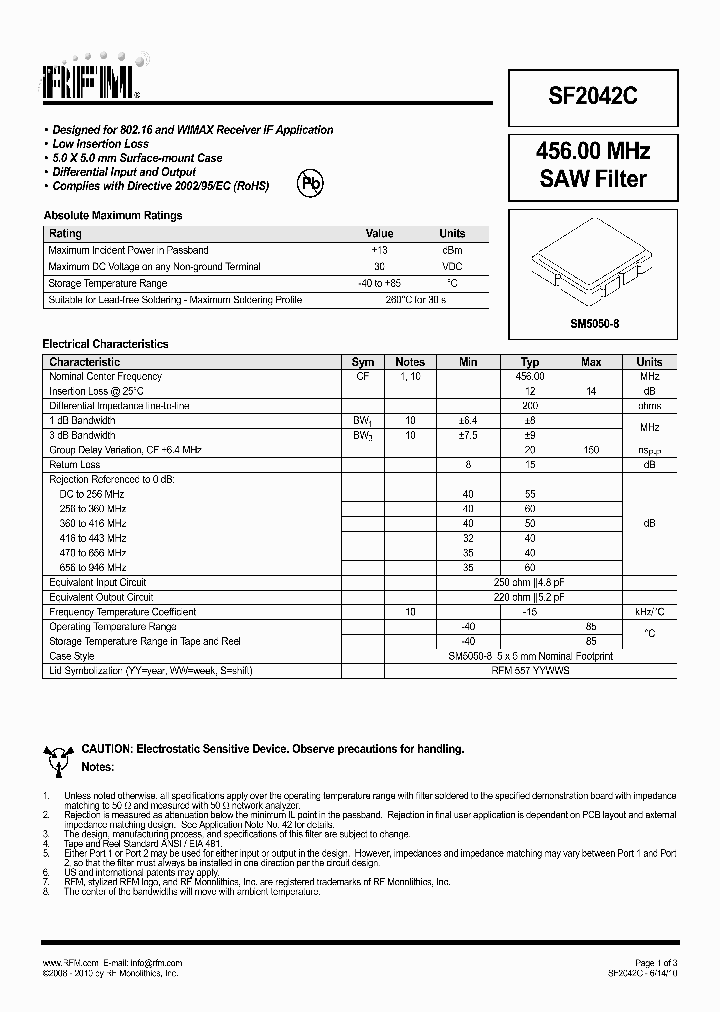 SF2042C_7891948.PDF Datasheet