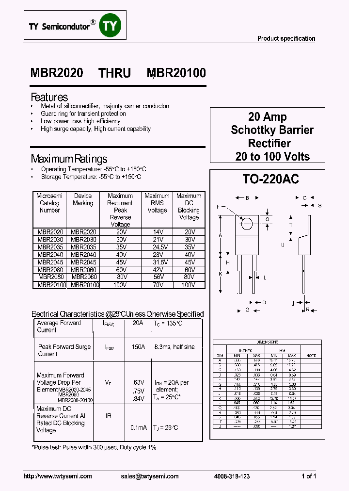 MBR2020_7918297.PDF Datasheet