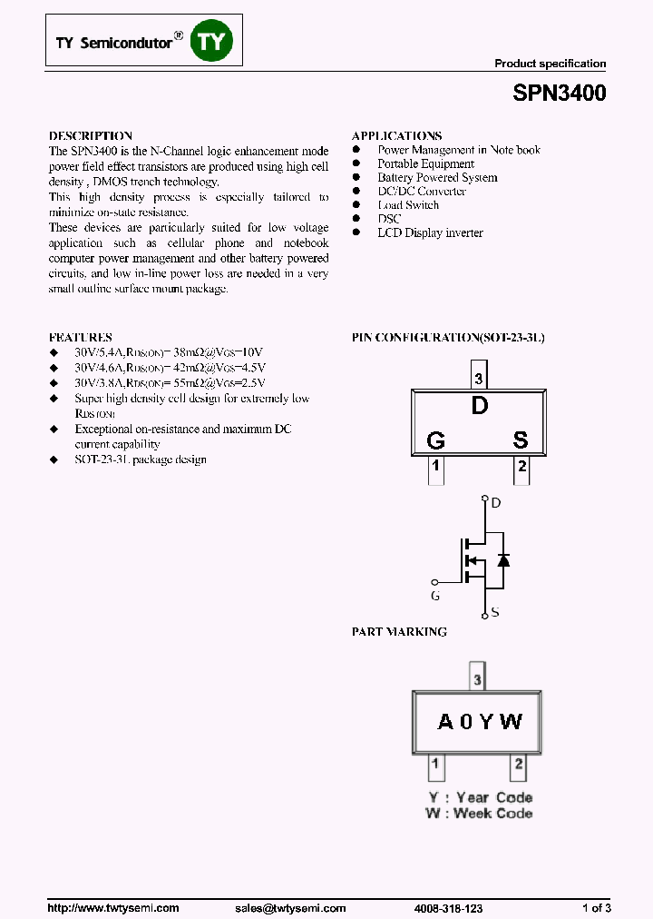 SPN3400_7918649.PDF Datasheet